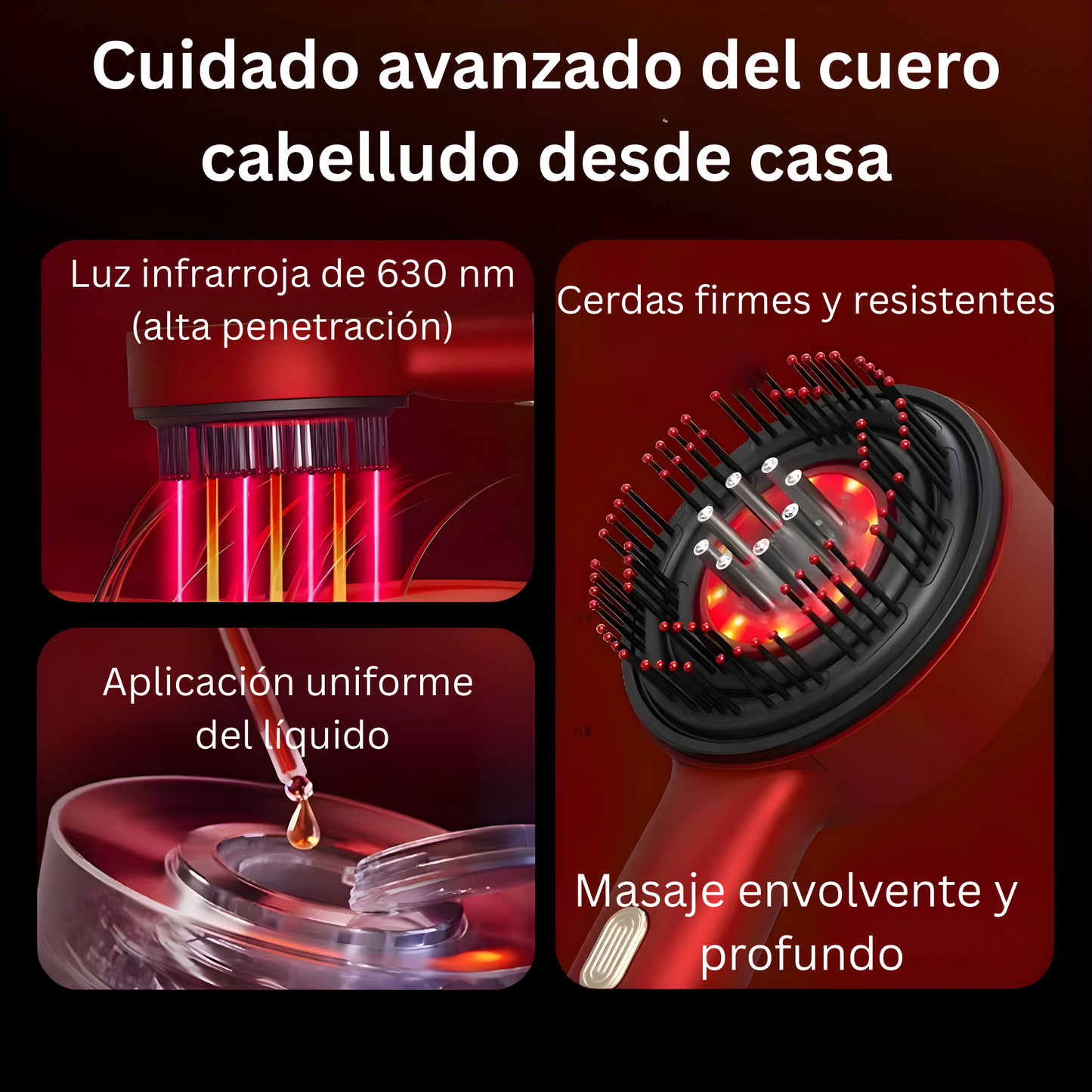 Cepillo Masajeador de Cuero Cabelludo