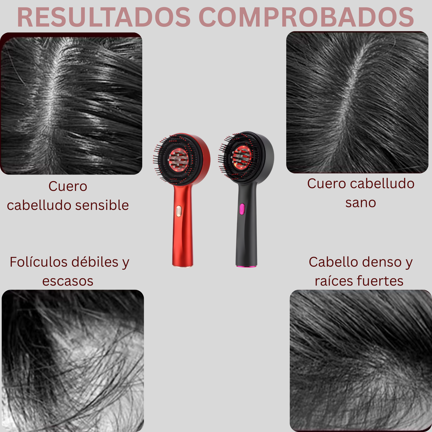 Cepillo Masajeador de Cuero Cabelludo