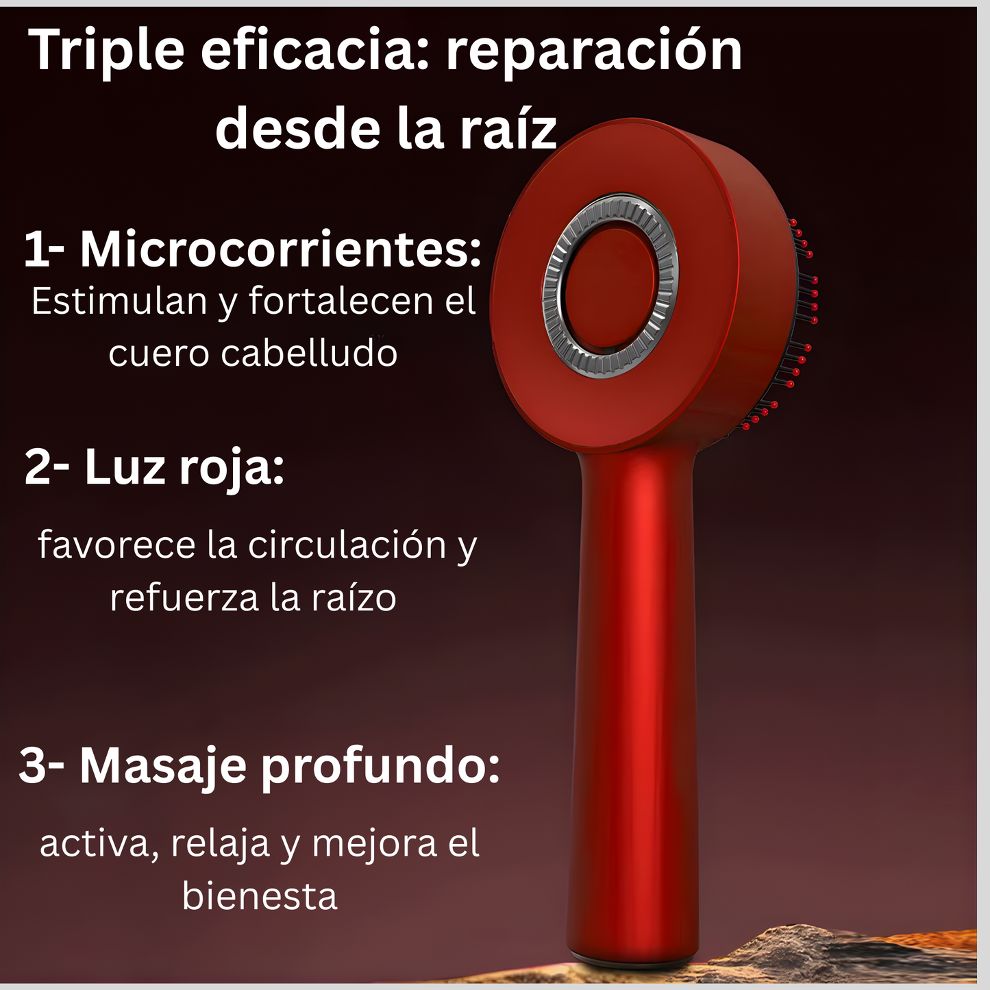 Cepillo Masajeador de Cuero Cabelludo